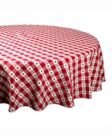 Star Check Table cloth 70" Round