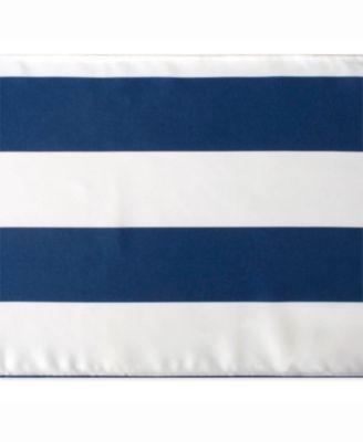 Nautical Blue Cabana Stripe Outdoor Table Runner 14" X 108"