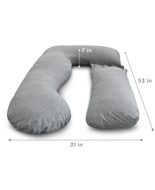 Pharmedoc Pregnancy Pillow With Jersey Cover U Shaped Full Body