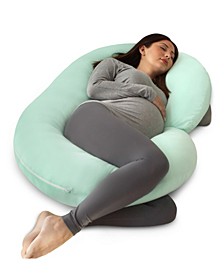 Pregnancy Pillow with Jersey Cover, C Shaped Full Body Pillow