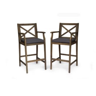 Perla Outdoor Bar Stool - Macy's