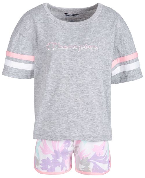 Champion Toddler Girls 2 Pc T Shirt Shorts Set Reviews Sets