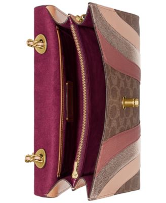 COACH Signature Wave Patchwork Parker Shoulder Bag