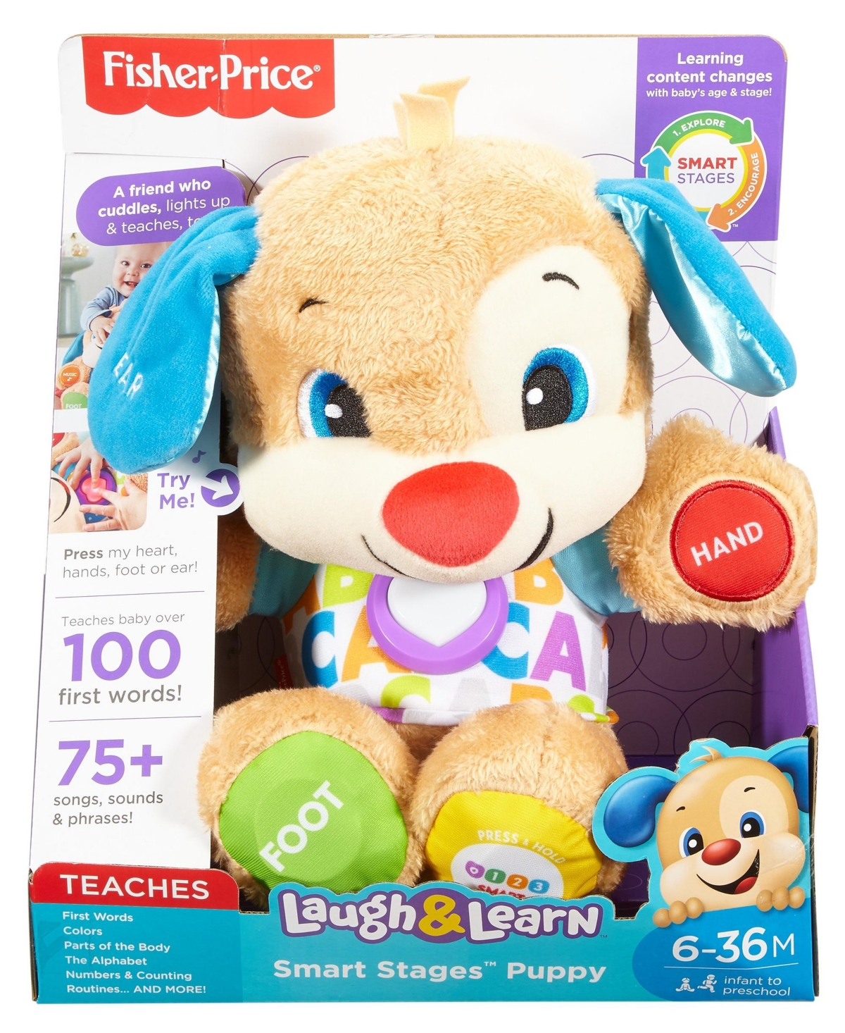 Fisher Price Babies' Laugh & Learn Smart Stages Puppy In Asst