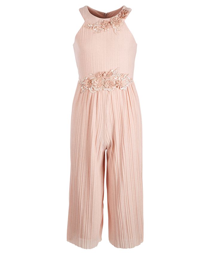 Beautees Big Girls Pleated Jumpsuit Macy s
