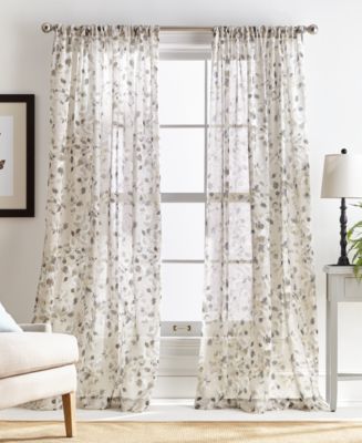 Martha Stewart Collection Annabelle Pole Top Curtain Panel, 50