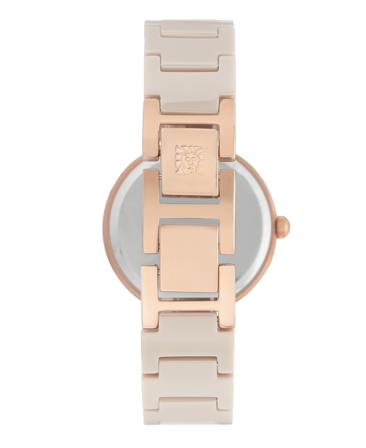 Anne Klein Genuine Mother Of Pearl Dial With A Genuine Diamond Watch In Rosegt