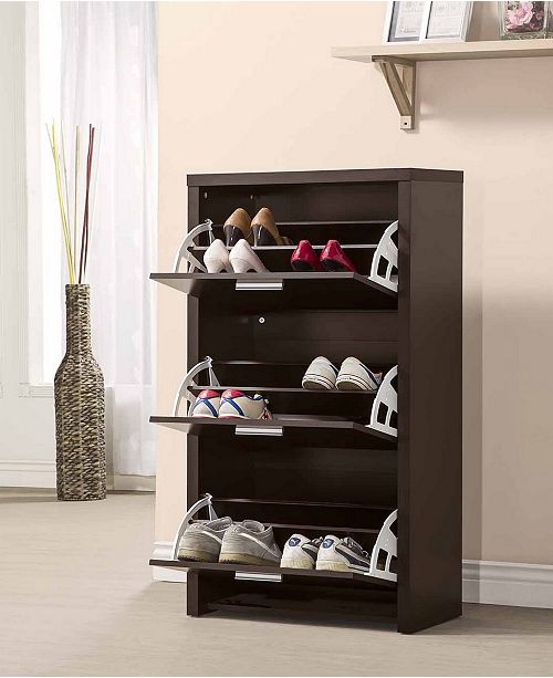 Coaster Home Furnishings Tulsa 3 Drawer Tall Shoe Cabinet Reviews Furniture Macy S