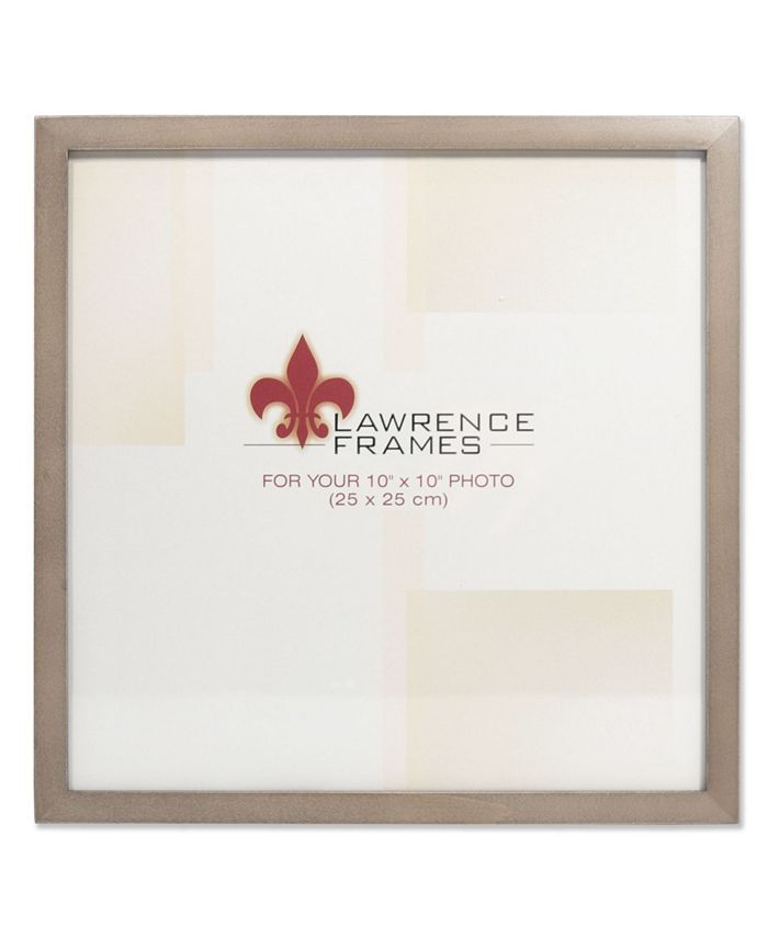 Lawrence Frames Gray Wood Picture Frame Gallery Collection 10" x 10