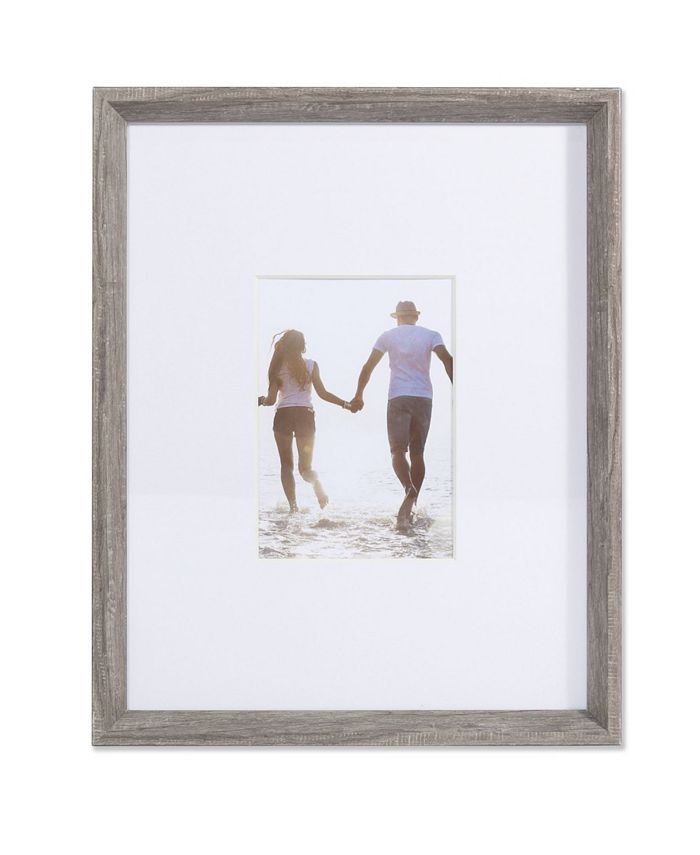 Lawrence Frames Wide Border Matted Frame Gallery Gray 11 X 14 5