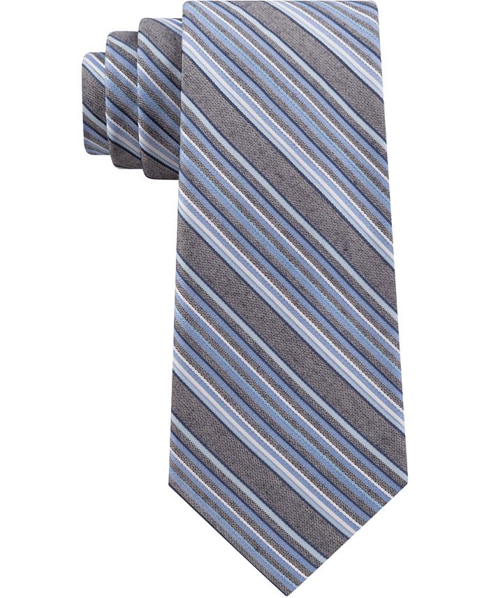 Calvin Klein Men's Layered Stripes Tie - Macy's