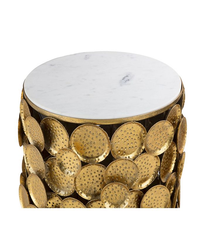 TOV Furniture Brie Marble Side Table Macy's