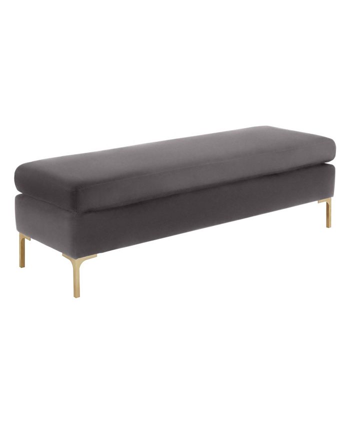 TOV Furniture TOV Delilah Textured Velvet Bench Macy's