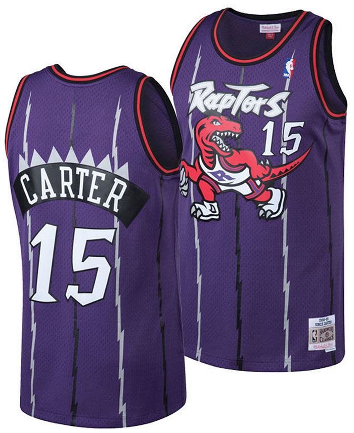 Mitchell & Ness Vince Carter Purple Toronto Raptors Big & Tall Hardwood Classics Jersey