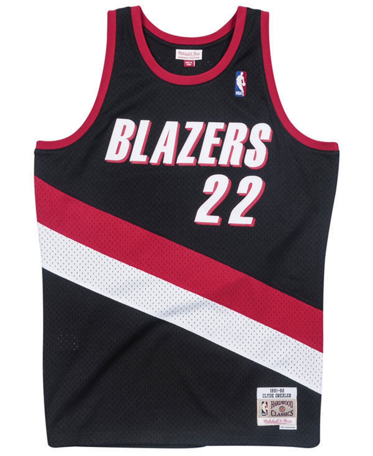 Mitchell & Ness Big Boys Clyde Drexler Portland Trail Blazers Hardwood Classic Swingman Jersey -Red