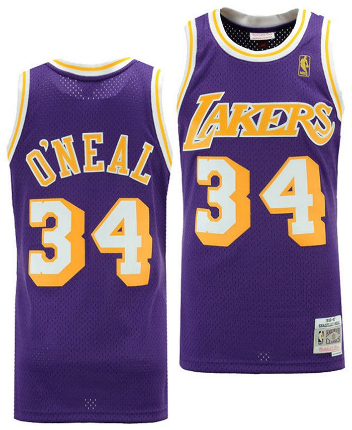 Shaquille O'Neal Los Angeles Lakers Mitchell & Ness Hardwood Classics  Swingman Jersey - Purple