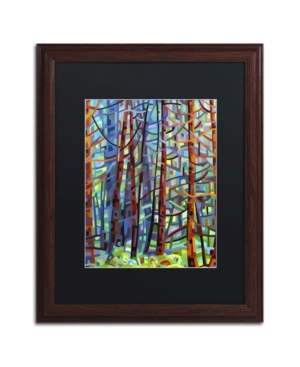 Trademark Global Mandy Budan 'in A Pine Forest' Matted Framed Art In Multi