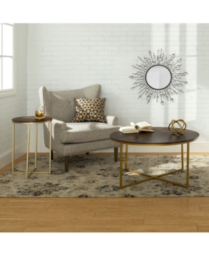 2-Piece Round Coffee Table Set