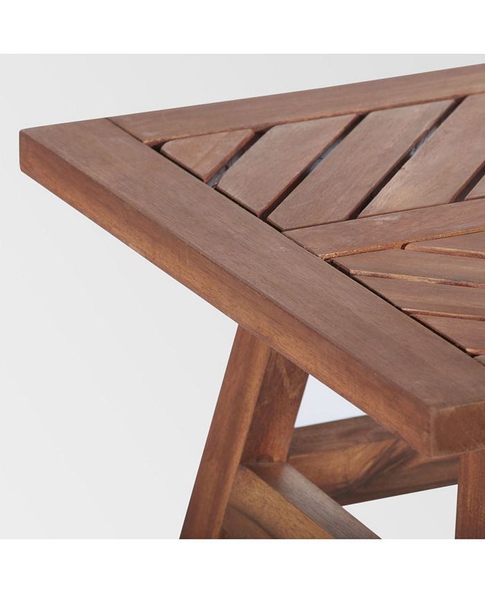Walker Edison Patio Wood Side Table Macy's