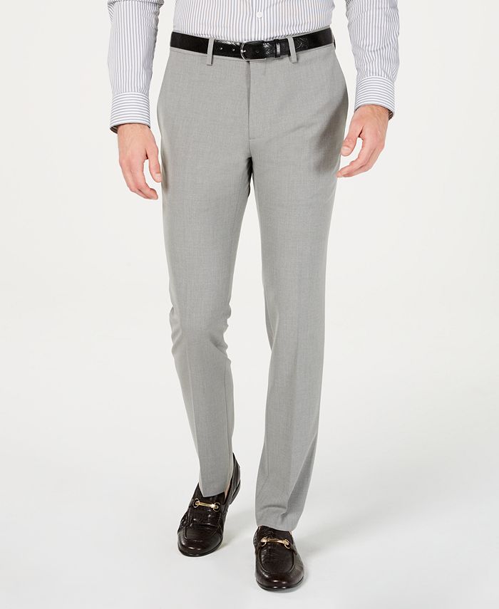 Essentials Men's Slim-Fit Flat-Front Dress Trouser
