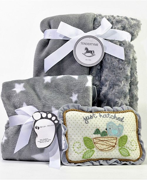 3stories 3 Stories Trading Gray Baby Blanket Gift Set Reviews
