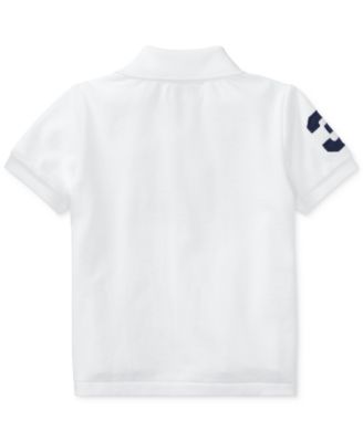 Baby Boys Cotton Mesh Pony Logo Polo Shirt