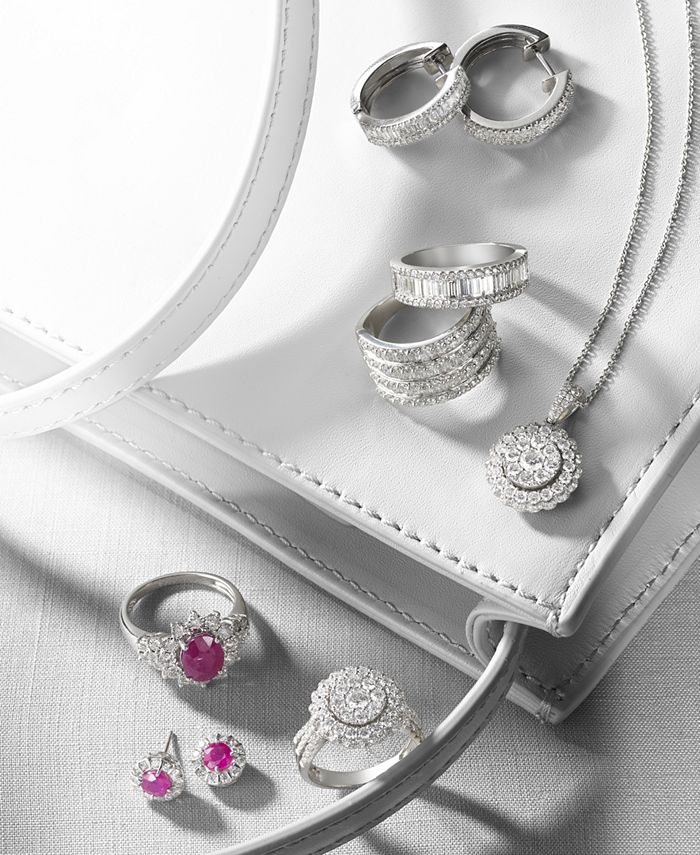 EFFY Collection - Diamond Baguette Hoop Earrings (1 ct. t.w.)