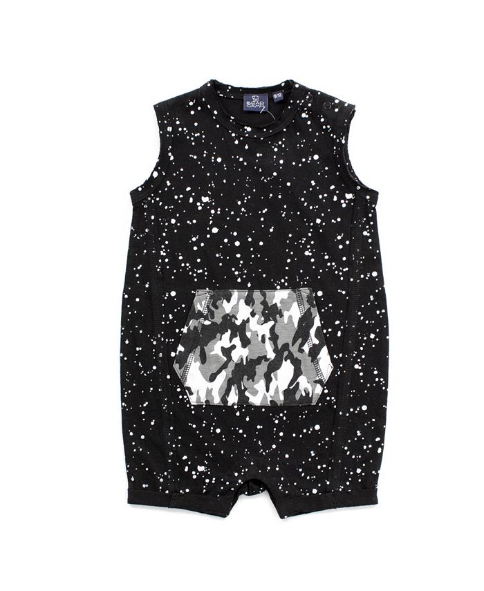 Bear Camp Baby Boy Splatter Print Romper Macy's