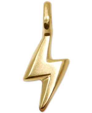 Alex Woo Mini Bolt Charm In 14k Gold In Yellow Gold