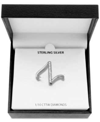 Diamond Statement Ring (1/10 ct. t.w.) in Sterling Silver