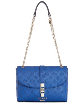 guess peony debossed logo crossbody