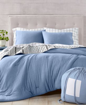  CLOSEOUT! Martha Stewart Collection Essentials Jersey Comforter, Created for Macy's
