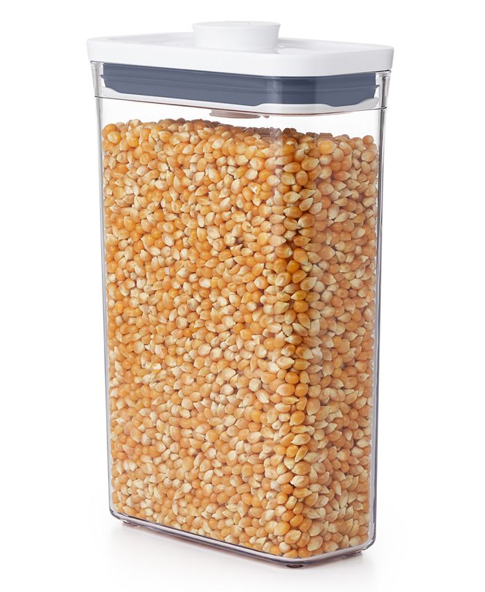 Mdesign Airtight Plastic 4.8 Quart Cereal Storage Container, Lid