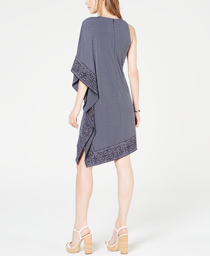 Michael Kors BorderPrint Asymmetrical Dress Macy's