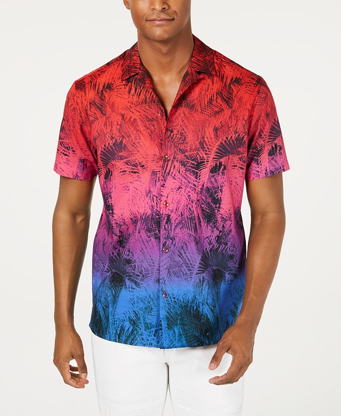 INC International Concepts INC Men's Lorenzo Tropical Camp Shirt