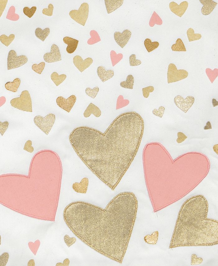 Lambs & Ivy Confetti Hearts Nursery 4Piece Baby Crib Bedding Set Macy's