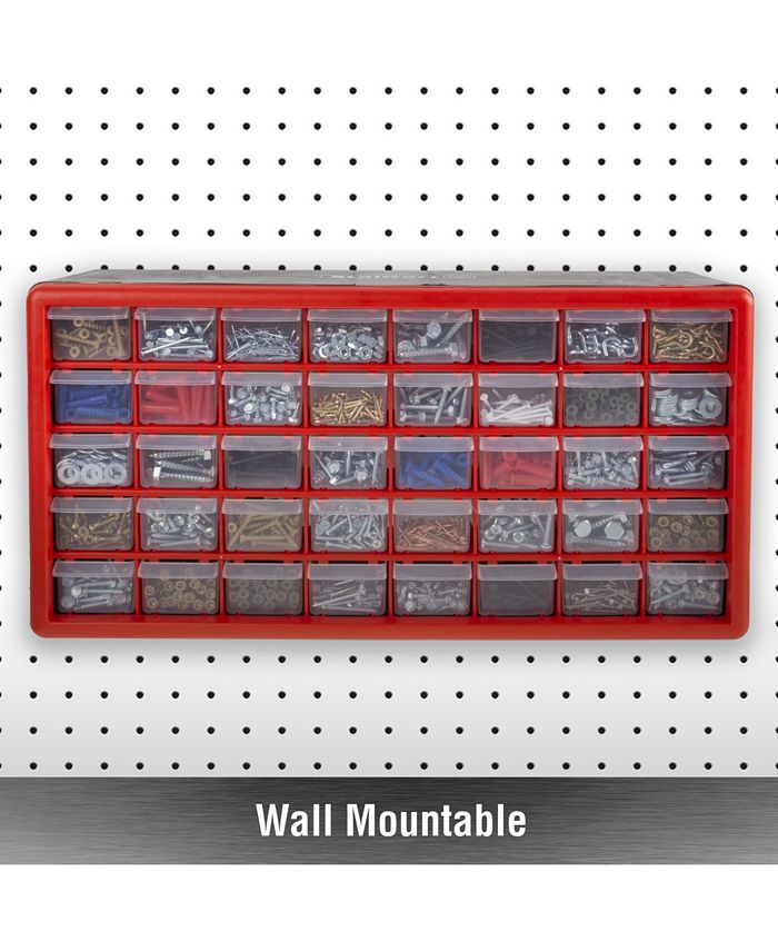 Trademark Global Storage Drawers 40 Compartment organizer Desktop or Wall Mountable Container