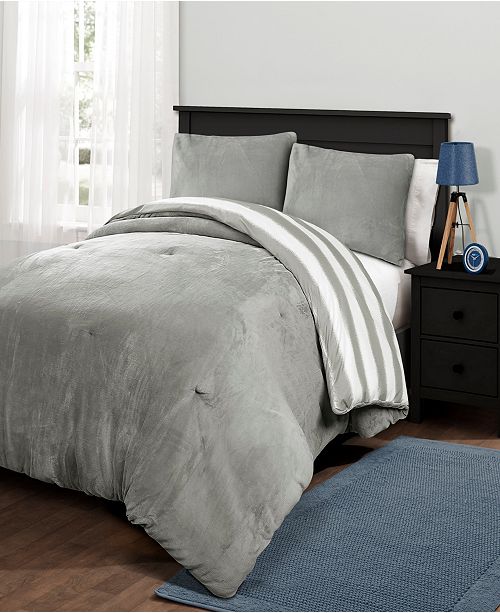Lush Decor Plush Stripe 3 Pc Comforter Sets Reviews Bed In A