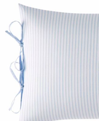 Laura Ashley Adley Ticking Stripe Decorative Pillow, 16" x 20"
