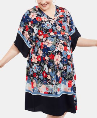 plus size maternity wrap dress