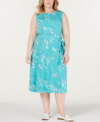 macys teal dresses