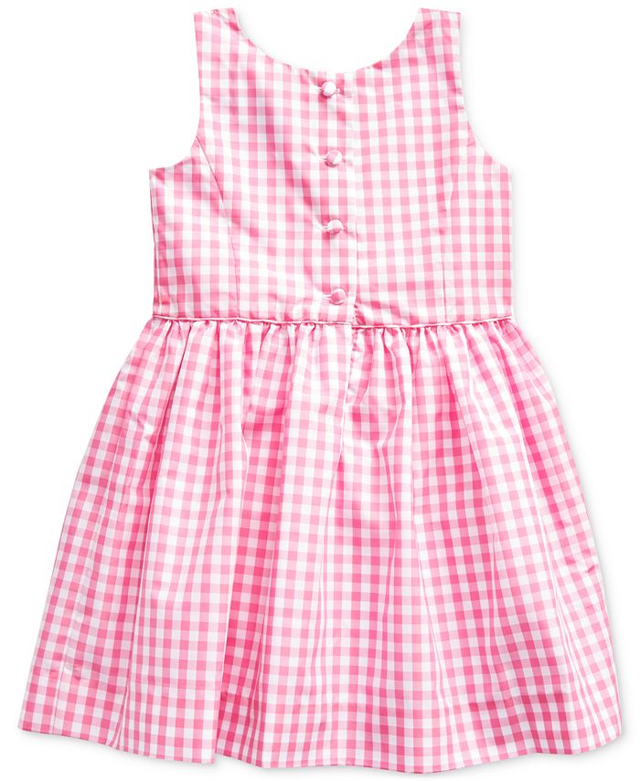 Polo Ralph Lauren Toddlers Checkered Fit-and-Flare Dress, Created for ...
