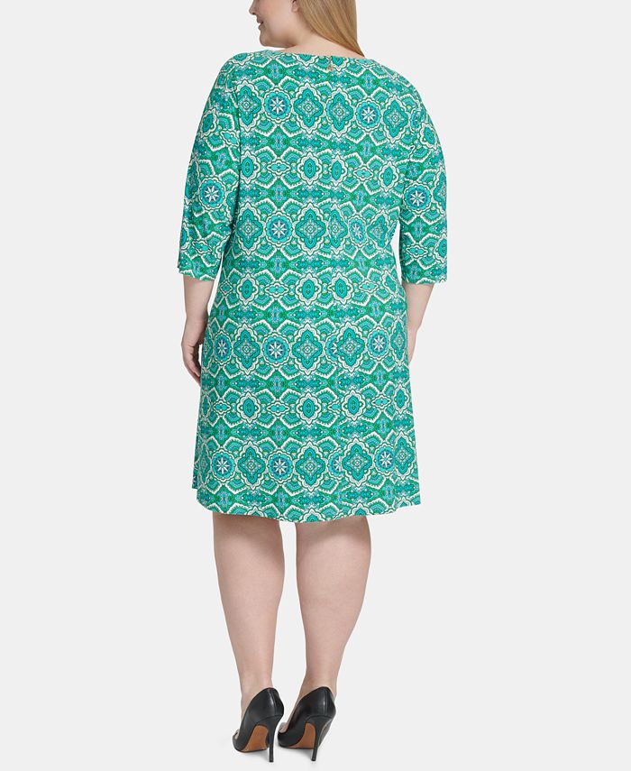 Tommy Hilfiger Plus Size Mandala-Print Dress - Macy's