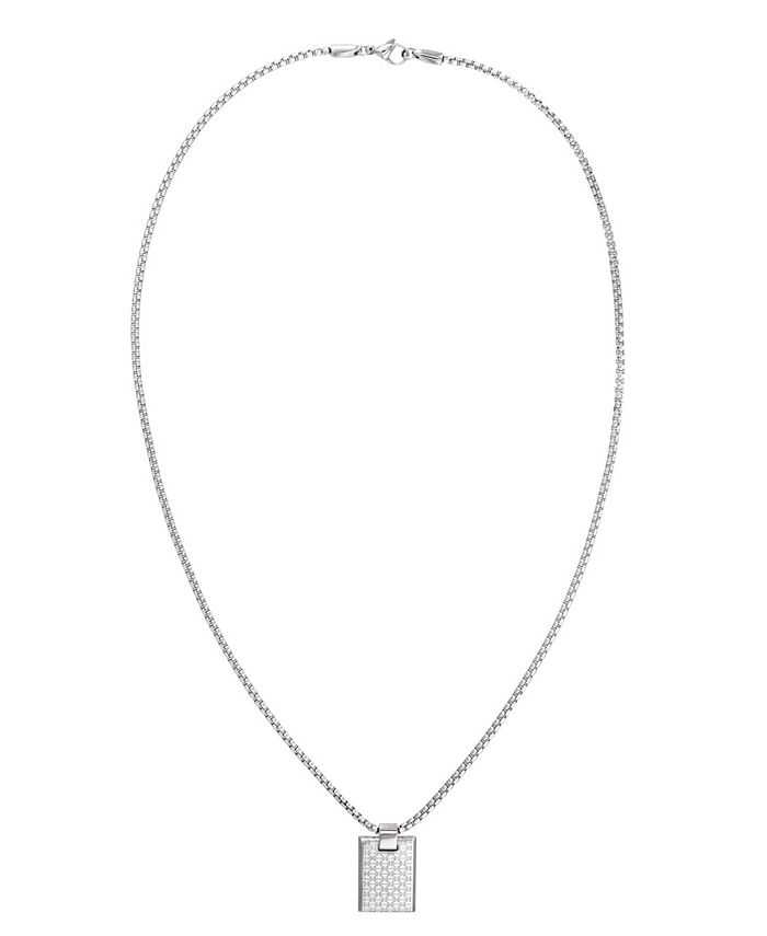 Tommy Hilfiger Men's Stainless Steel Charm Necklace Macy's