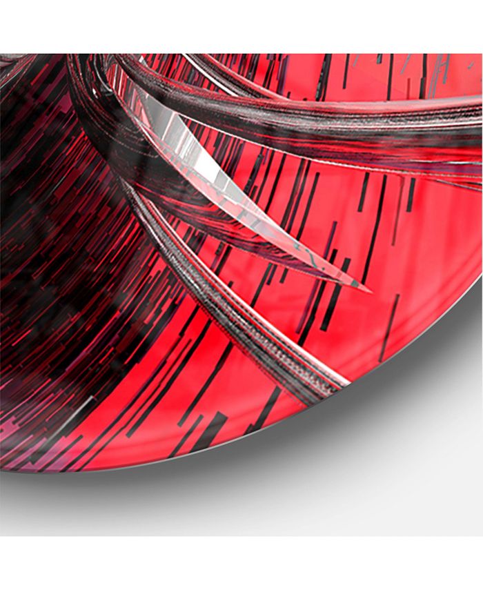 Design Art Designart Oversized Modern Round Metal Wall Clock 36 x 36