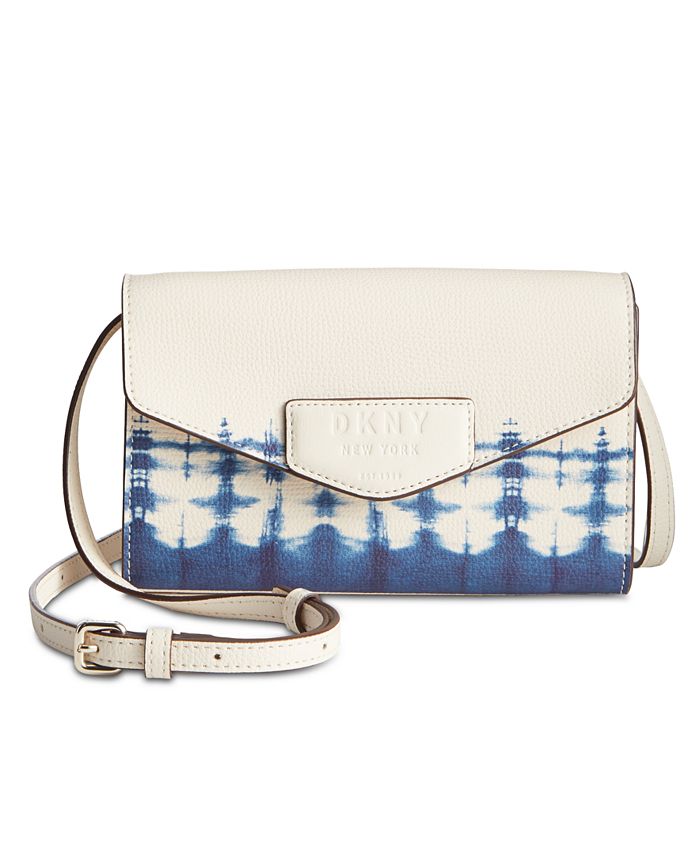 DKNY Sullivan Leather TieDyed Crossbody Wallet Macy's
