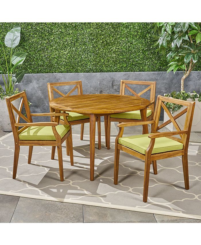Furniture Pines Outdoor 5pc Dining Set, Quick Ship Macy's
