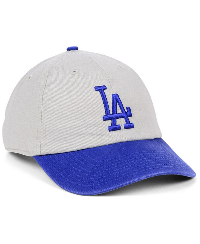 '47 Brand Los Angeles Dodgers Gray 2-Tone CLEAN UP Cap - Macy's