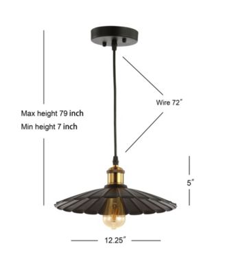 Lotus 12.25" Adjustable LED Pendant