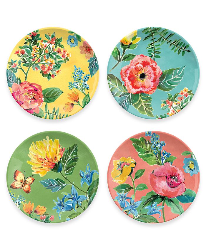 Floral sale salad plates